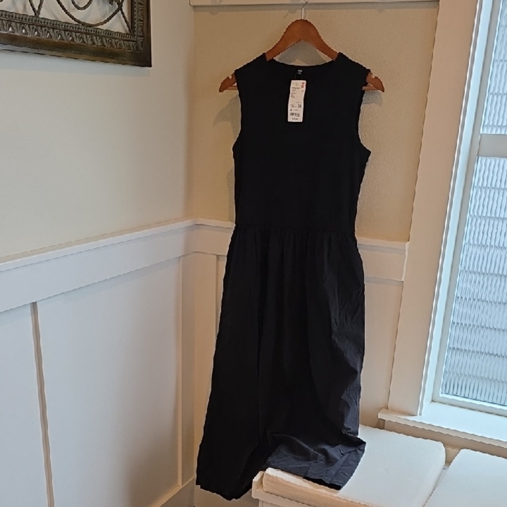 UNIQLO Black Combinaton Dress  Sleeveless